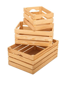 wooden crate box Recycled material wooden storage box wooden crate