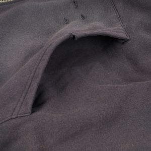 Personalizado de alta calidad Streetwear Boxy Fit Ripped Hoodie Fleece en blanco Vintage de doble capa de lavado ácido Sun Faded sudaderas con capucha desgastadas - Product Image 6