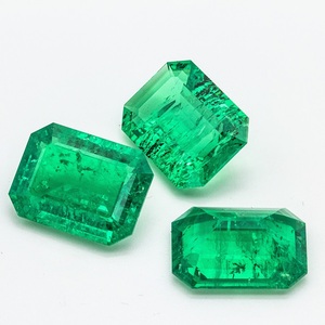 Anster พลอย4-16มม. คุณภาพสูงไฮโดรเทอร์มอลโคลัมเบียหินสีเขียวมรกตสำหรับทำเครื่องประดับ - Product Image 1