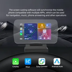 H10 HUD Universal Head-up Display GPS OBD Wireless CarPlay Auto Navigation TPMS HD Smartphone Screen Projection Display