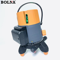 BOLNA Dispositif de marquage au laser miniature industriel rechargeable en aluminium, faisceau vert rotatif auto-nivelant à 360 degrés