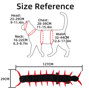 Vêtements pour chat, vêtements pour animaux de compagnie luxueux et confortables, costume de centipède léger, costumes d'Halloween pour animaux de compagnie - Product Image 6