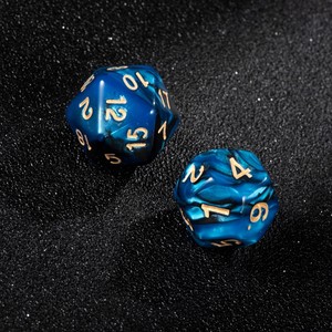 Dados de Acrílico Azules Personalizados de Alta Calidad a Precio de Mayoreo, Dados de Casino D6 de 16 mm con Grabado Impreso para Juegos de Mesa - Product Image 6