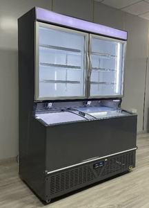 Congélateur vertical à porte vitrée à double température, fruits et légumes, boissons, crème glacée, épicerie, <span class=keywords><strong>réfrigérateur</strong></span> multifonctionnel - Product Image 4