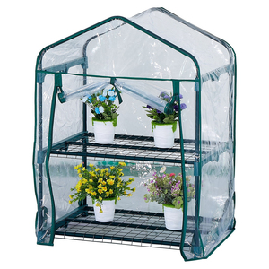 Serra da giardino OEM DD2160 a 4 livelli per la germinazione dei semi e la coltivazione di ortaggi, mini serra con copertura in PVC con cerniera. - Product Image 2