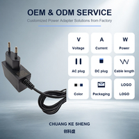 Vente directe d'usine, adaptateur secteur certifié CE 5V1A, AC DC 5V 1000mA 5W, prise EU, matériau PC, adaptateur d'alimentation universel pour voyage