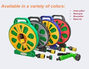 Carrete de manguera y manguera plana de jardín de tubo interior de PVC de 15 metros en caja de color personalizable de gran venta - Product Image 3