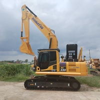 Excavadora Hidráulica Usada Komatsu PC220 de 22 Toneladas, Excavadora Mediana Komatsu PC220, Bomba de Caja de Cambios, Rodamiento, Precio Más Bajo, Barato