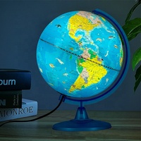 L'éducation aux connaissances de la géographie des enfants peut éclairer le globe mondial en rotation, les décorations d'éclairage de la chambre des enfants en gros