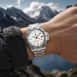 Reloj de Pulsera Corgeut de Lujo para Hombre, de Cuarzo, con Movimiento Suizo RONDA 515 <span class=keywords><strong>GMT</strong></span>, Cristal de Zafiro, Resistente al Agua 10 ATM, Doble <span class=keywords><strong>Hora</strong></span> - Product Image 5