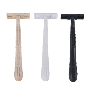 Customized Colors Twin Blade Stainless Steel Disposable <b>Razor</b> with Plastic Handle for <b>Men</b> Shaving - Product Image 6