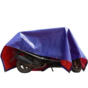 Nhà máy sản xuất trực tiếp cung cấp PE Tarpaulin PE vải màu xanh đậm và màu cam Tấm bạt PE - Product Image 5