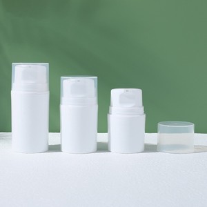 Flacon cosmétique avec logo personnalisé 30ml-200ml Gamme blanche avec pulvérisateur à pompe Flacon de crème sans air en émulsion 50ml-150ml avec lotion - Product Image 5