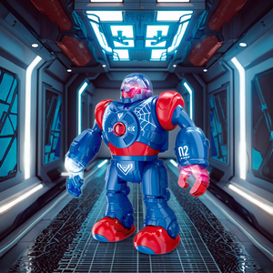 Juguete Robot Inteligente para Niños, con Luces y Música, <span class=keywords><strong>Spider</strong></span>-<span class=keywords><strong>Man</strong></span> Electrónico, Educativo, de Superhéroe, de Plástico, Funciona con Pilas - Product Image 6