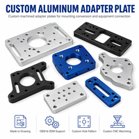 Plaque adaptatrice en aluminium usinée CNC de précision sur mesure pour la connexion d'interface de montage d'équipement et l'assemblage automatisé