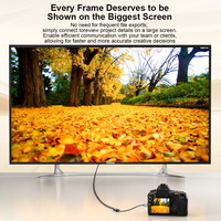 Câble HDMI vers HDMI ULT-unite haute vitesse super mini 0,5 pied mâle vers femelle adaptateur en cuivre étamé 4k 60hz 2.0 V câble HDMI