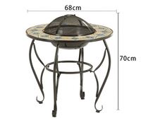 Tables en fer multifonctionnelles modernes et personnalisées pour la cuisine et le barbecue en plein air dans la cour et le jardin