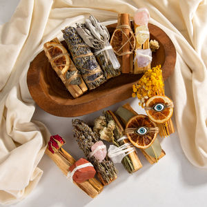 Vente en Gros : Bâtons de Fumigation Biologique Sauge Blanche de Californie et Lavande, Cristaux, Bâtons de Palo Santo pour la Purification, le Nettoyage et la Guérison - Product Image 4
