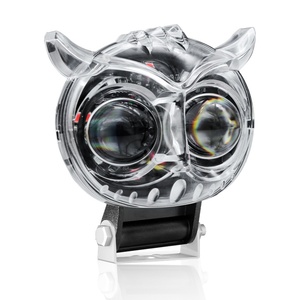 Owl Design Colorful <b>Light</b> 20W <b>LED</b> Lens Spotlight White Yellow Red <b>Light</b> Owl Auxiliary Fog for Motorcycle ATV Buggy Car - Product Image 4