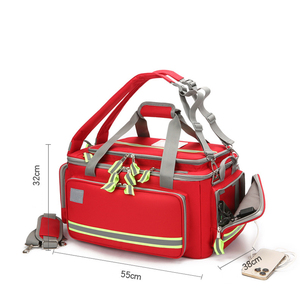 Botiquín de primeros auxilios de tres usos, bolsa especial de ambulancia con cilindro de oxígeno de 2L, impermeable, de gran capacidad, con doble espalda - Product Image 6