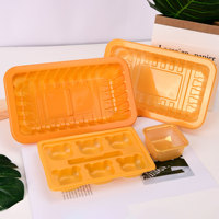 Jutran personnalisé plateau de service alimentaire Snack Dessert boîtes en plastique plateau alimentaire jetable avec 4 compartiments