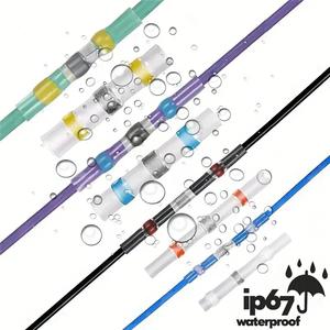 Conectores de cable de sellado de soldadura de 920 Uds.-conectores de cable termorretráctiles histriónicamente-Conectores a tope termorretráctiles para marinos, estéreo - Product Image 6