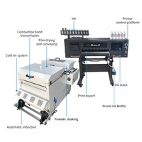 Impresora DTF 3T Epson con 2/4/5 cabezales de impresión y máquina agitadora de polvo, impresora de inyección de tinta para ropa, zapatos, sombreros, bolsos.