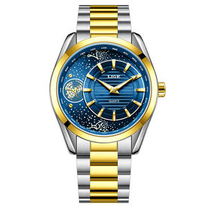 Custom Men's Business Fashion Quartz Watch Leather Band Glass Dial Waterproof Sports <b>Calendar</b> Dial Leisure Mechanical watches - Product Image 6