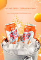 Boissons aux fruits ICEPEAK 330 ml, vente directe d'usine, sodas à l'orange