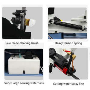 Scie à ruban semi-automatique horizontale de haute précision pour la coupe d'acier en métal - Product Image 4
