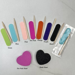 Chuyên Nghiệp Giá Rẻ Làm Móng Tay Thiết Lập Đầy Màu Sắc Móng Tay Nhỏ Tập Tin Và Màu Cam Gỗ Stick Set Cho Nail Sticker Ứng Dụng Trong Kho - Product Image 2