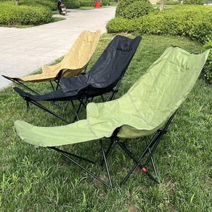 Chaise longue d'extérieur Ruichu, chaise de camping pliable en tissu Oxford et acier carbone, chaise de plage portable et réglable - Product Image 1