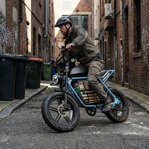Bicicleta Eléctrica Estilo <span class=keywords><strong>Etro</strong></span> Moped con Llantas Anchas, Motor en la Rueda Trasera, Frenos de Disco Hidráulicos de Acero, Asiento Largo, Estable, para Uso en Ciudad y Parques - Product Image 3