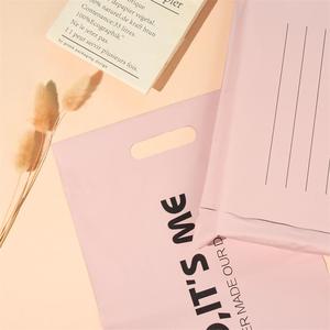 Logo stampato personalizzato rosa mailer opaco mailing busta di plastica del corriere borsa e spedizione postale postale borsa per <span class=keywords><strong>la</strong></span> spedizione di indumenti - Product Image 5