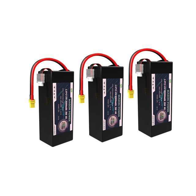 T LiHV High Voltage 22.8V Lipo 7500mAh 8000mAh 10000mAh 70C Discharge Rate 6s Lipo Battery for FPV Drones