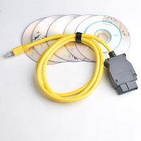 Cable de Interfaz OBD ENET a OBD para BMW Serie F, Codificación E-SYS, Función Oculta, Juego Completo con CD V50.3