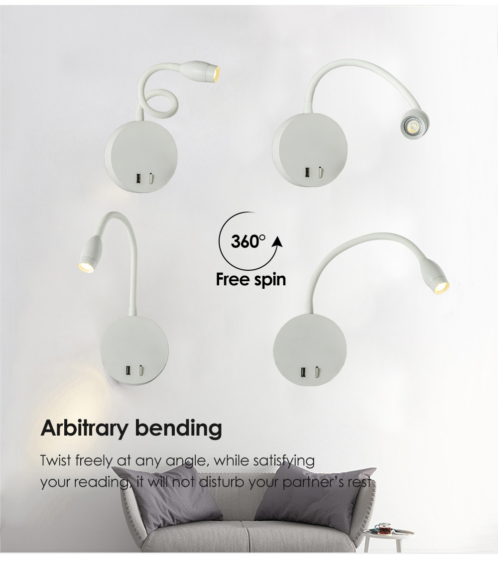 High Quality Retro Hotel White Led Wall Light Decor Led Home Lights Indoor 360 Adjustable Long Swing Arm industrial Wall Light