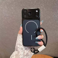 Coque de téléphone magnétique avec sangle et protection arrière, transforme instantanément votre iPhone en 18 Look pour iPhone 17 Air 16 15 14 13 Pro Max