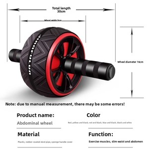 <b>Ab</b> Roller Wheel – Dual / Single Wheel, Non-Slip, Extra Wide – Core Strength <b>Trainer</b> for <b>Abs</b>, Back, Arms – Home Gym Equipment for - Product Image 5