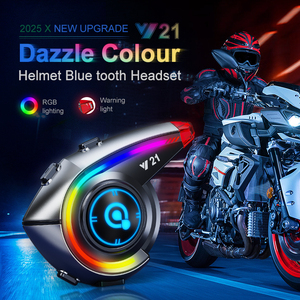 Auriculares Moto Y21 con Chip BT 5.4, 18H de Duración, los Mejores Auriculares para Casco de Motocicleta para Música, Accesorios para Casco - Product Image 5