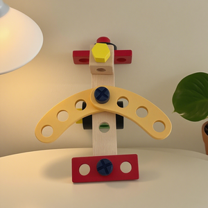 Coffret d'outils en bois pour enfants, jouet de bricolage, coffret d'outils de jardinage pour les enfants de 0 à 7 ans, pour améliorer leur capacité pratique - Product Image 5