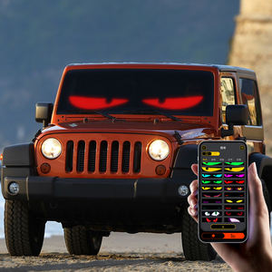 BGZM 20*64 Auto-Windschutzscheiben-LED-Bildschirm Neue DIY-Anzeigeleuchte Teufelsauge App-Fernbedienung Animierte Augen - Product Image 1