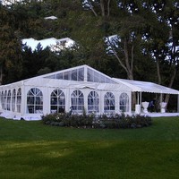 Tente de réception extérieure robuste et polyvalente 5x10m avec structure en aluminium pour événements, mariages et églises - Vente en gros