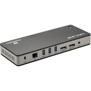 Station d'accueil WAVLINK UTD21D 11-en-1 Thunderbolt 3 USB 3.1 RJ45 Gigabit Ethernet pour <span class=keywords><strong>Mac</strong></span> et <span class=keywords><strong>Windows</strong></span>, affichage 4K 8K, concentrateurs USB Wavlink - Product Image 1