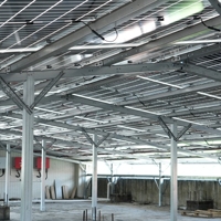 Kit de montage solaire BIPV préfabriqué en Zn-Al-Mg, étanche, anticorrosion, assemblage modulaire sans soudure pour bâtiments commerciaux