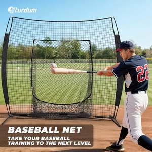 Red de Entrenamiento de Béisbol/Sóftbol Todo en Uno de 7x7 Pies con Marco de Arco, Incluye Tee y <span class=keywords><strong>Zona</strong></span> de Strike para Práctica de Béisbol en el Patio Trasero - Product Image 4