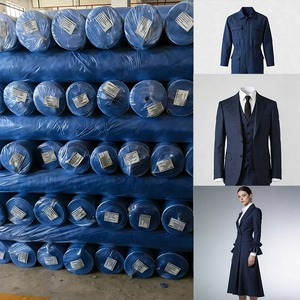 Tissu Gabardine en Polyester Écologique Extensible et Durable pour Uniformes Professionnels, Vêtements de Travail Homme/Femme, Blazers et Confection – Vente en Gros - Product Image 1