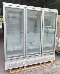 3 Glass Doors 1500L Display <strong>Freezer</strong> Black <strong>Silver</strong> Color Upright Commercial <strong>Freezer</strong> - Product Image 6