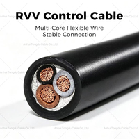 Câble de commande flexible H05VV-F RVV 3 conducteurs 3x0,75mm² 300/500V IEC 60227 en cuivre gainé PVC pour circuits auxiliaires de machines-outils