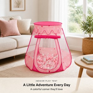 Grande Tenda Pieghevole a Forma di Stella per Bambini con Piscina di Palline e Design Casa <span class=keywords><strong>delle</strong></span> Principesse in Poliestere per Uso Interno/Esterno - Product Image 5